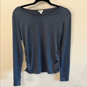 Kensie Blue Long Sleeve Top